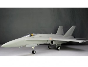 Freewing F/A-18C Hornet "Base Gray" 90mm EDF Jet Kit Version With Full Servo